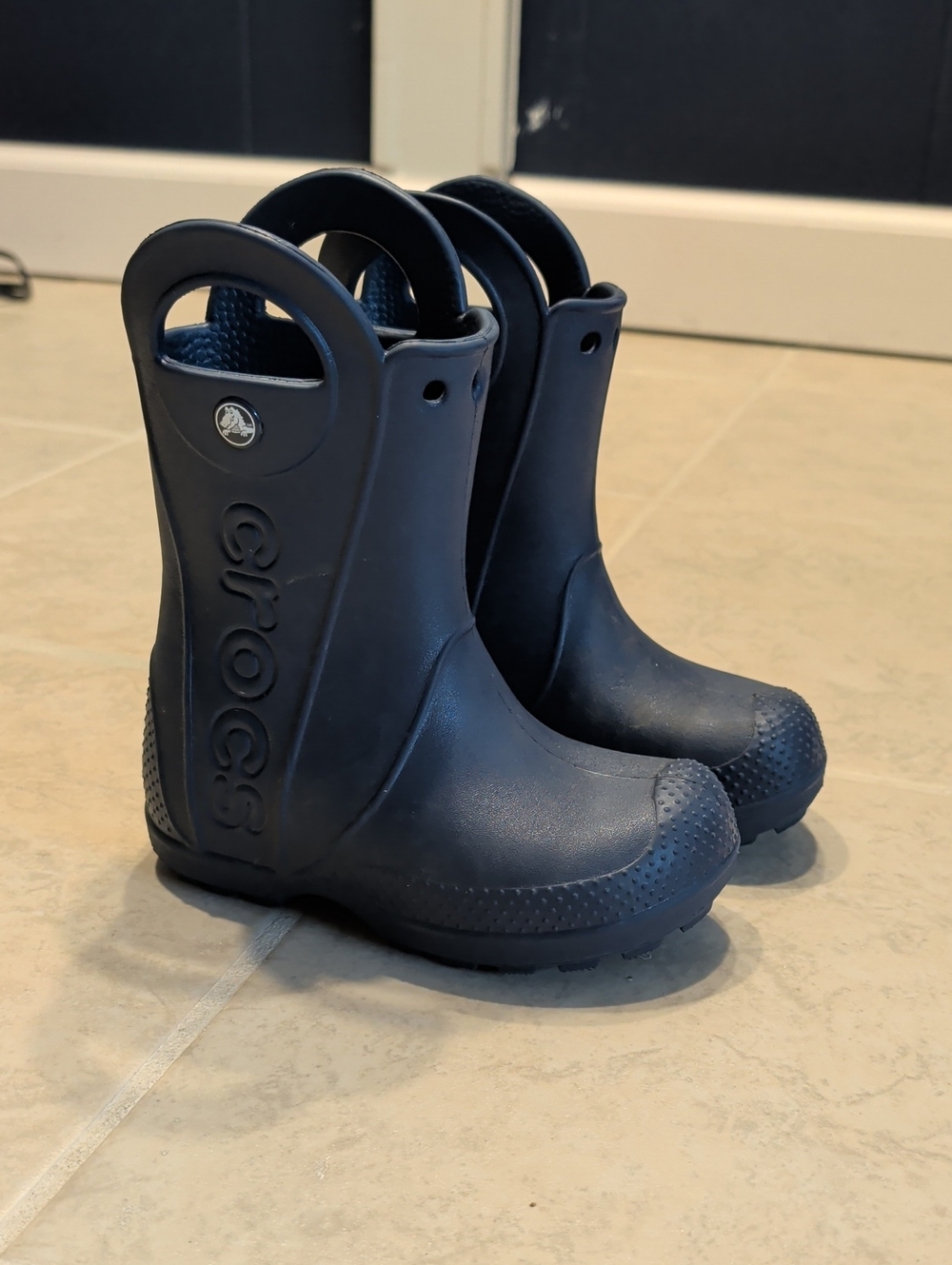 Crocs Kids' Navy Rain Boots